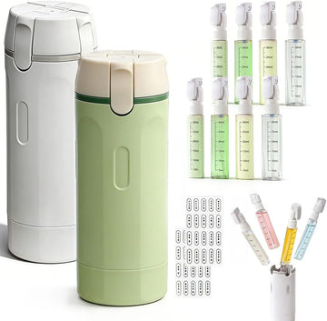 GetLuxe 4-in-1 Travel Dispenser Bottle (30ml x4) – Leak-Resistant, Compact Cosmetic Container