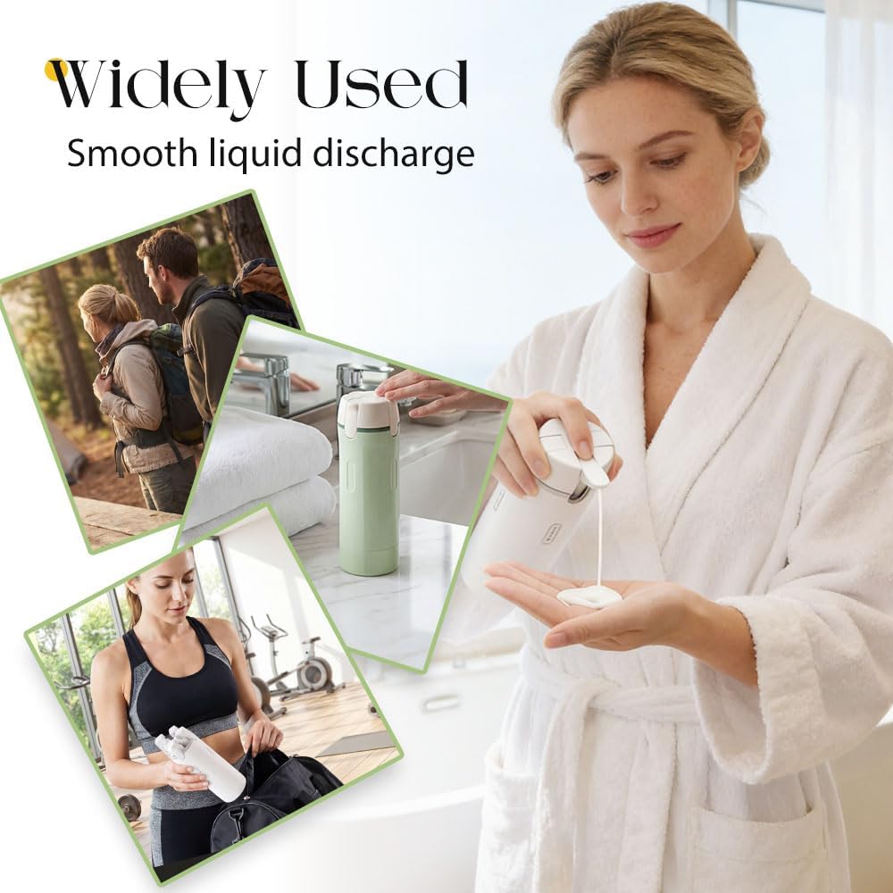 GetLuxe 4-in-1 Travel Dispenser Bottle (30ml x4) – Leak-Resistant, Compact Cosmetic Container